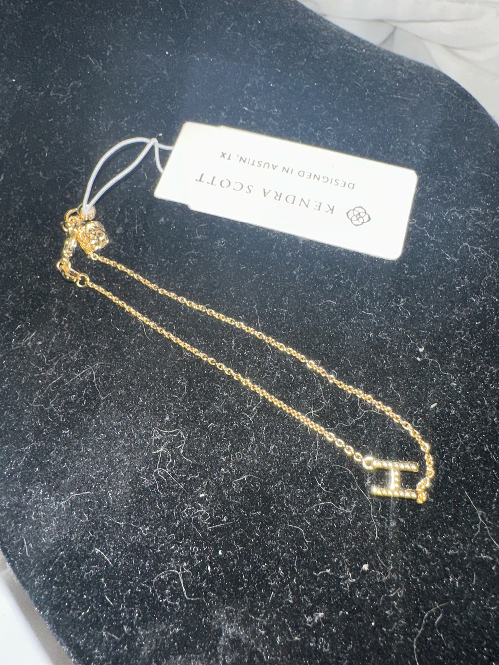 NWT Kendra Scott Gold Initial 'H' Bracelet very nice - Picture 3 of 7
